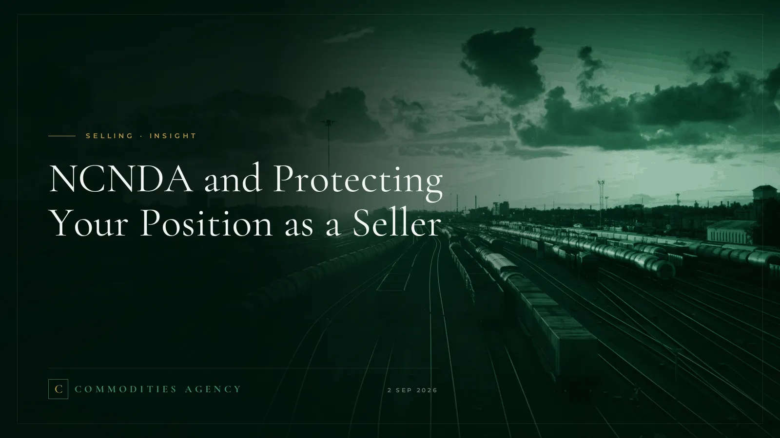 NCNDA and Protecting Your Position as a Seller