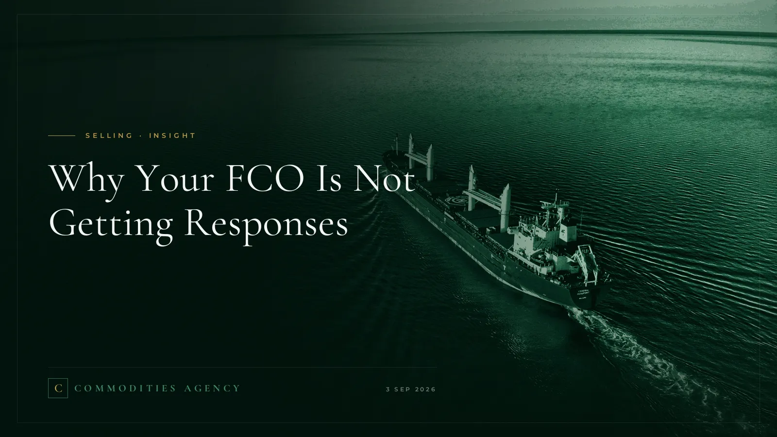 Why Your FCO Is Not Getting Responses